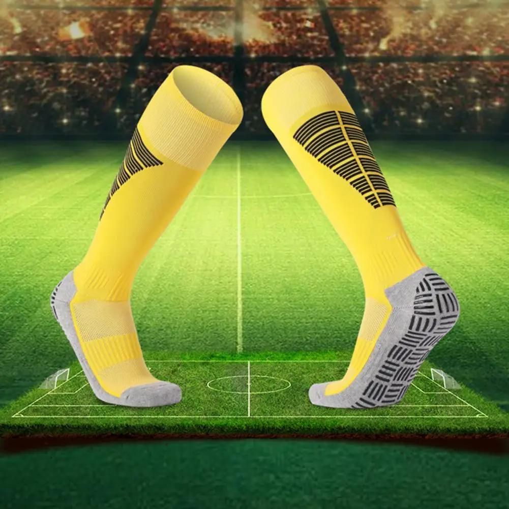 1 Pair Football Socks  High Elasticity   Football Socks UniStretchy Anti-skid Casual Sports High Socks